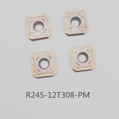 R245-12T308M-PM Phay mặt CNC Carbide Chèn Lớp phủ PVD